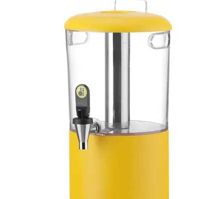 HENDI Dávkovač šťávy, 4 l UNIQ, HENDI, designed by Robert Bronwasser, 4L, Žlutá, 315x211x(H)431mm (2)