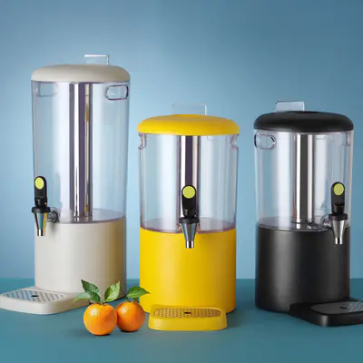 HENDI Dávkovač šťávy, 4 l UNIQ, HENDI, designed by Robert Bronwasser, 4L, Žlutá, 315x211x(H)431mm (6)