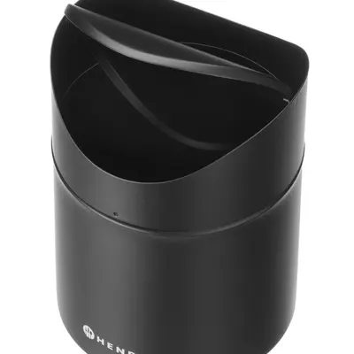 HENDI Koš odpadkový na stolek s otočným krytem, HENDI, 1,2L, Černá, ⌀120x(H)165mm (4)