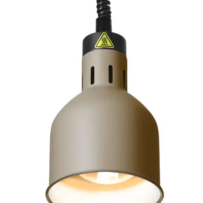 HENDI Lampa výškově nastavitelná ohřívací válcová, HENDI, Béžová, 230V/250W, ⌀175x(H)250mm (2)