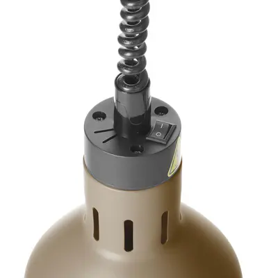 HENDI Lampa výškově nastavitelná ohřívací válcová, HENDI, Béžová, 230V/250W, ⌀175x(H)250mm (3)