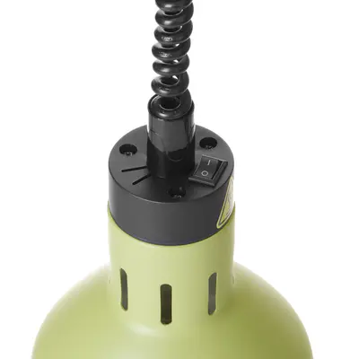 HENDI Lampa výškově nastavitelná ohřívací válcová, HENDI, Zelená, 230V/250W, ⌀175x(H)250mm (3)