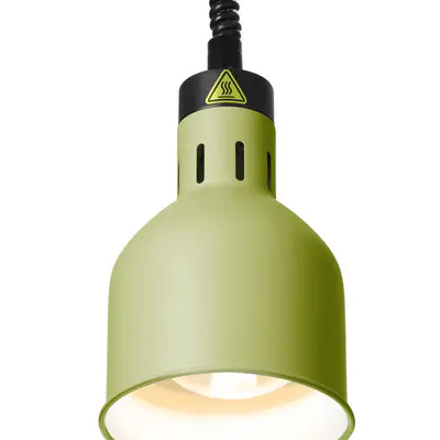 HENDI Lampa výškově nastavitelná ohřívací válcová, HENDI, Zelená, 230V/250W, ⌀175x(H)250mm (4)