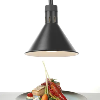 HENDI Lampa výškově nastavitelná ohřívací kuželová, HENDI, Černá, 230V/250W, ⌀275x(H)250mm (2)