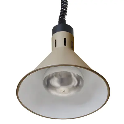 HENDI Lampa výškově nastavitelná ohřívací kuželová, HENDI, Béžová, 230V/250W, ⌀275x(H)250mm (2)