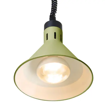 HENDI Lampa výškově nastavitelná ohřívací kuželová, HENDI, Zelená, 230V/250W, ⌀275x(H)250mm (2)
