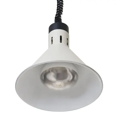HENDI Lampa výškově nastavitelná ohřívací kuželová, HENDI, Bílá, 230V/250W, ⌀275x(H)250mm (2)