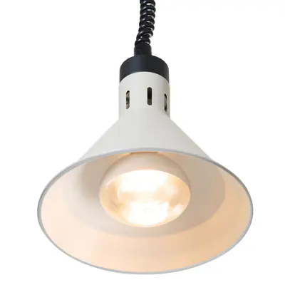 HENDI Lampa výškově nastavitelná ohřívací kuželová, HENDI, Bílá, 230V/250W, ⌀275x(H)250mm (4)