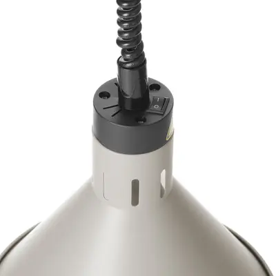 HENDI Lampa výškově nastavitelná ohřívací kuželová, HENDI, Bílá, 230V/250W, ⌀275x(H)250mm (5)