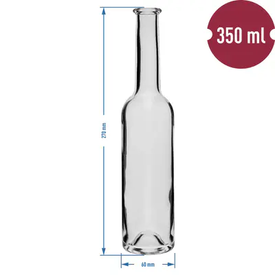 BROWIN Láhev na alkohol 350 ml 6 ks.+6 korků (3)