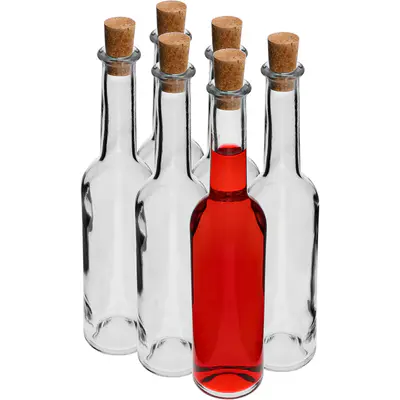 BROWIN Láhev na alkohol 350 ml 6 ks.+6 korků (4)