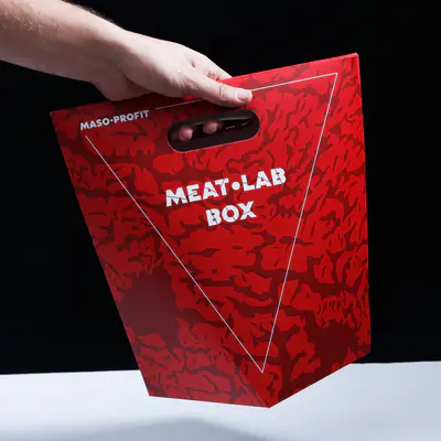 MASO-PROFIT Taška dárková papírová MEAT-LAB BOX (4)