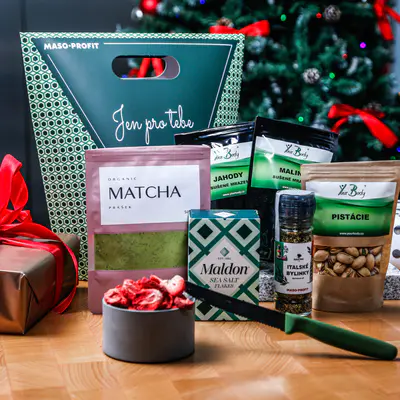MASO-PROFIT Zelený dárkový balíček „Jen pro tebe“ (2)