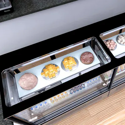 Tefcold Skříň chladící cukrářská LPD 1503 F black (4)