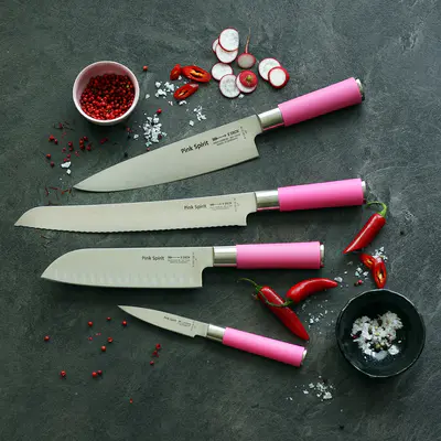 F. Dick Nůž Santoku se spec. výbrusem Pink Spirit 18 cm   8 1742 18K-79 (4)