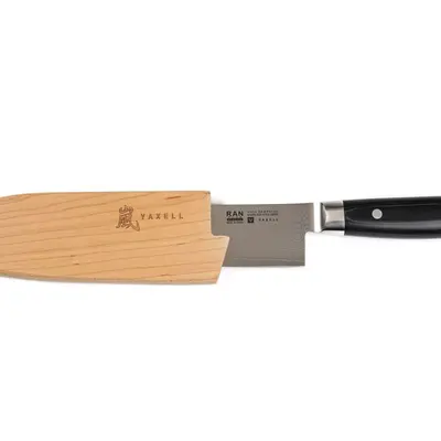 Yaxell Japan Pouzdro dřevěné magnetické  na nůž Santoku 165 mm (2)