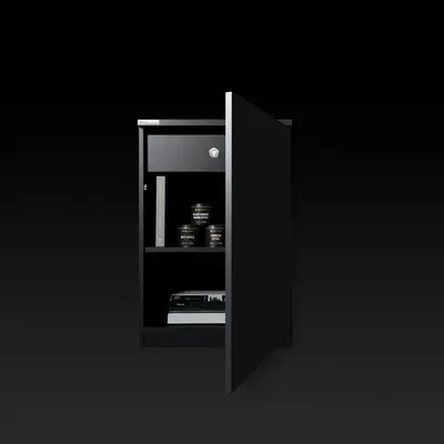 Dry Ager Skříňka podstavná černá se zásuvkou a mezipoličkou pro  DX 500 Premium S (6)