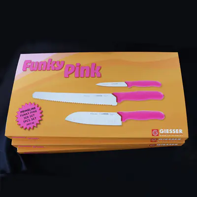 Giesser Sada nožů PrimeLine G 9853 FUNKY PINK (4)