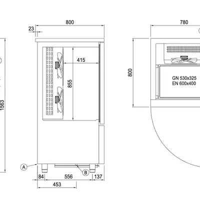 Coldline Zchlazovač/zmrazovač SMART W10X 230V (10x GN1/1 a EN600x400) (4)
