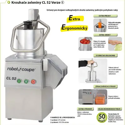 Robot Coupe Krouhač zeleniny CL52 E 400V/50/3 2V (3)