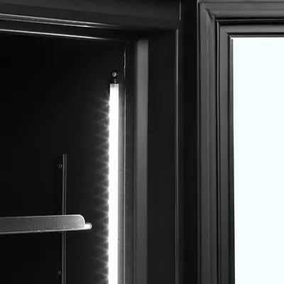 Tefcold Skříň chladicí prosklené dveře FSC1000H BLACK (5)