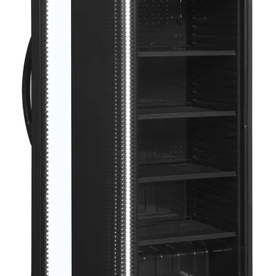Tefcold Skříň chladicí prosklené dveře CEV425 BLACK L/H (2)