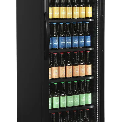 Tefcold Skříň chladicí prosklené dveře CEV435 BLACK (5)