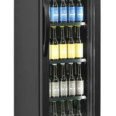 Tefcold Skříň chladicí prosklené dveře FSC175H BLACK / Budis (4)