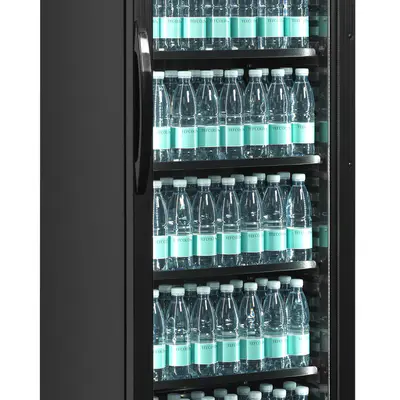 Tefcold Skříň chladicí prosklené dveře CEV425CP BLACK /Budis (3)