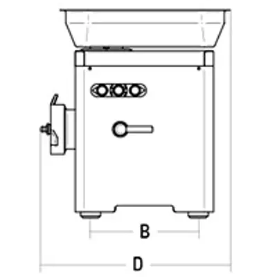 LA FELSINEA Řezačka masa TCQ 22 400V (5)