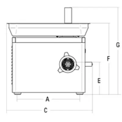 LA FELSINEA Řezačka masa TCQ 32 400V (4)