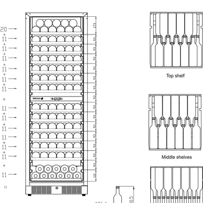 Tefcold Vinotéka TFW400-2S (2)