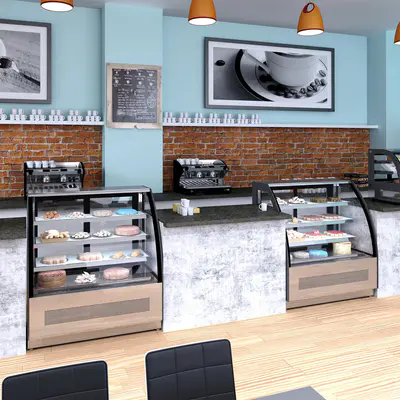 Tefcold Vitrína chadicí cukrářská černá LPD 1200C (3)