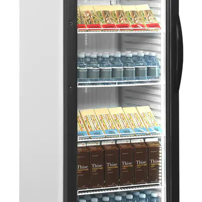 Tefcold Skříň chladicí prosklené dveře CEV425 1 LED L/H (2)
