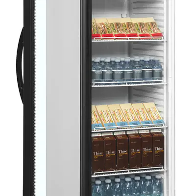 Tefcold Skříň chladicí prosklené dveře CEV425 1 LED L/H (3)
