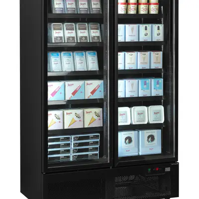 Tefcold Skříň mrazicí prosklené dveře Atom Maxi F2DBB (4)