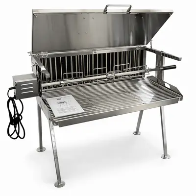 Gril na kuře, kýtu a živáňskou S90 / 1x Rotisserie UG Grill nerezový (3)