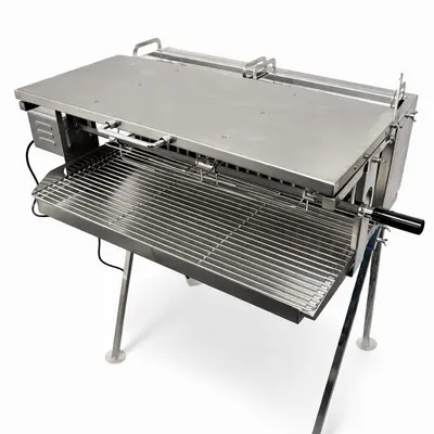 Gril na kuře, kýtu a živáňskou S90 / 1x Rotisserie UG Grill nerezový (5)