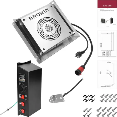 BROWIN Sada modulů s digitálním termostatem - dragON 2,7 kW, pro zahradní udírny (2)