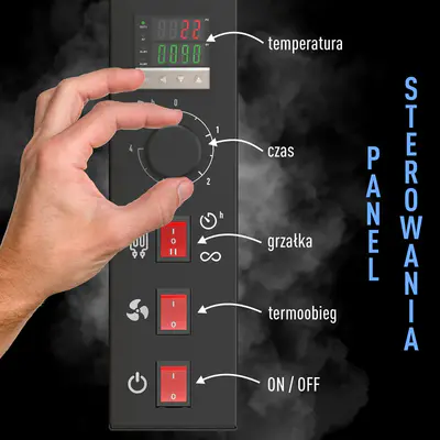 BROWIN Sada modulů s digitálním termostatem - dragON 2,7 kW, pro zahradní udírny (4)