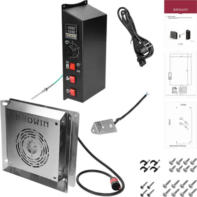 BROWIN Sada elektrických modulů s digitálním ovladačem - dragON 1,5 kW, pro zahradní udírny (2)