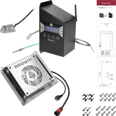 BROWIN Sada modulů s Wi-Fi ovladačem - dragON IQ 2,7 kW, pro zahradní udírny (2)