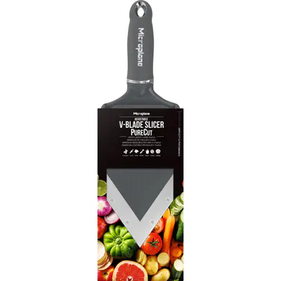 Microplane V-kráječ s nastavitelnou tloušťkou plátků PureCut, šedá (3)