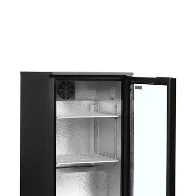 Tefcold Minibar prosklené křídlové dveře, černá DB106H (3)