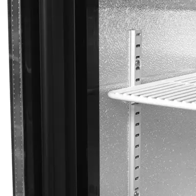 Tefcold Minibar prosklené křídlové dveře, černá DB106H (5)