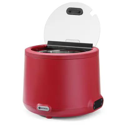 HENDI Kotlík na polévku UNIQ, 8L, Červená, 220-240V/500W (6)