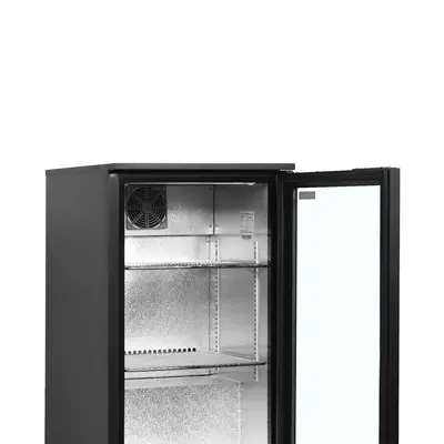 Tefcold Minibar prosklené křídlové dveře, černá BA6H (3)