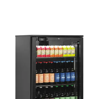 Tefcold Minibar prosklené křídlové dveře, černá BA11H (2)