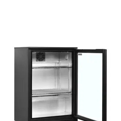 Tefcold Minibar prosklené křídlové dveře, černá BA11H (3)