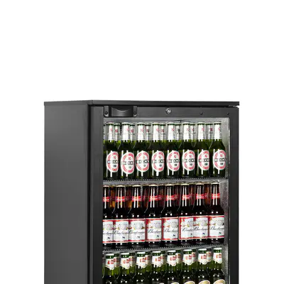 Tefcold Minibar prosklené křídlové dveře, černá BA11H (4)